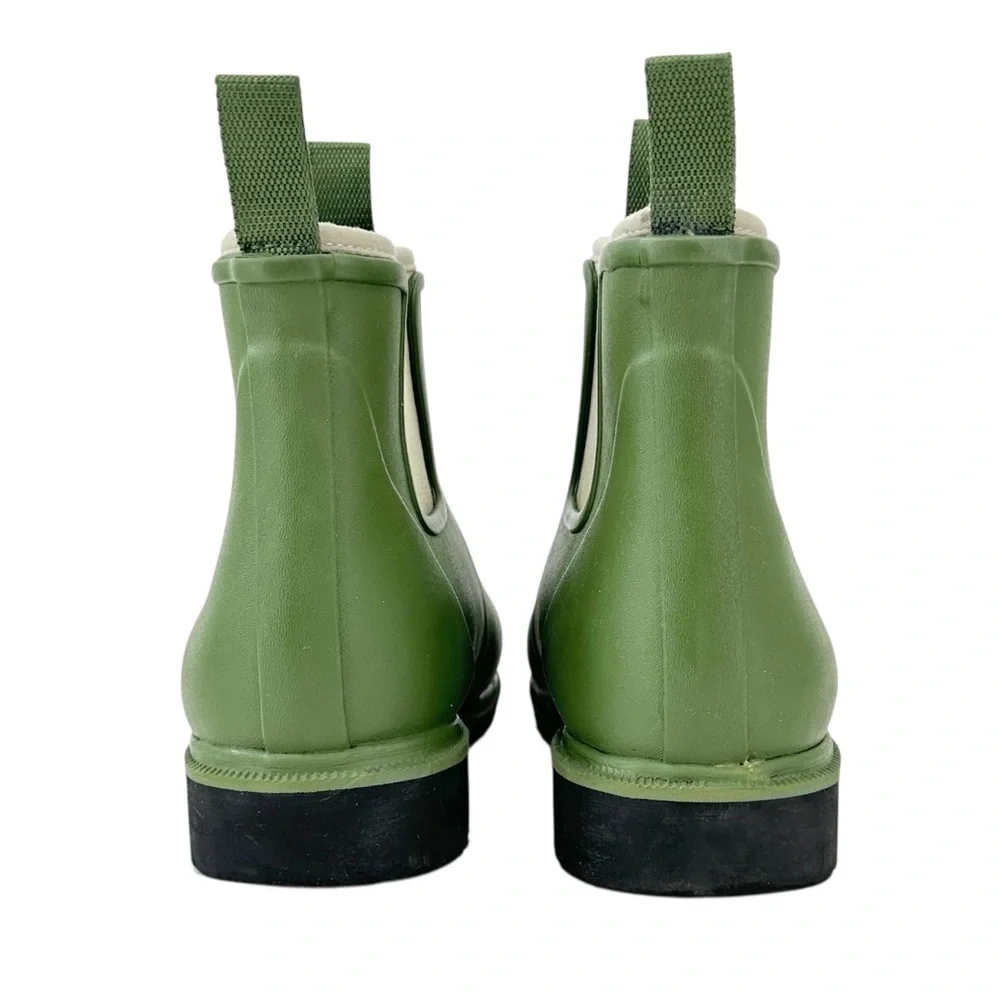 Merry People Bobbi Rain Boots in Pear Green - Green Waterproof Rubber Boots - 39